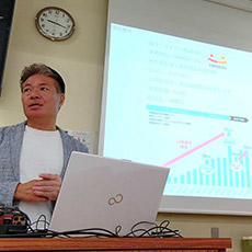 ベンチャー企業論B　経営学部卒業生　タメニー代表 佐藤 茂 氏