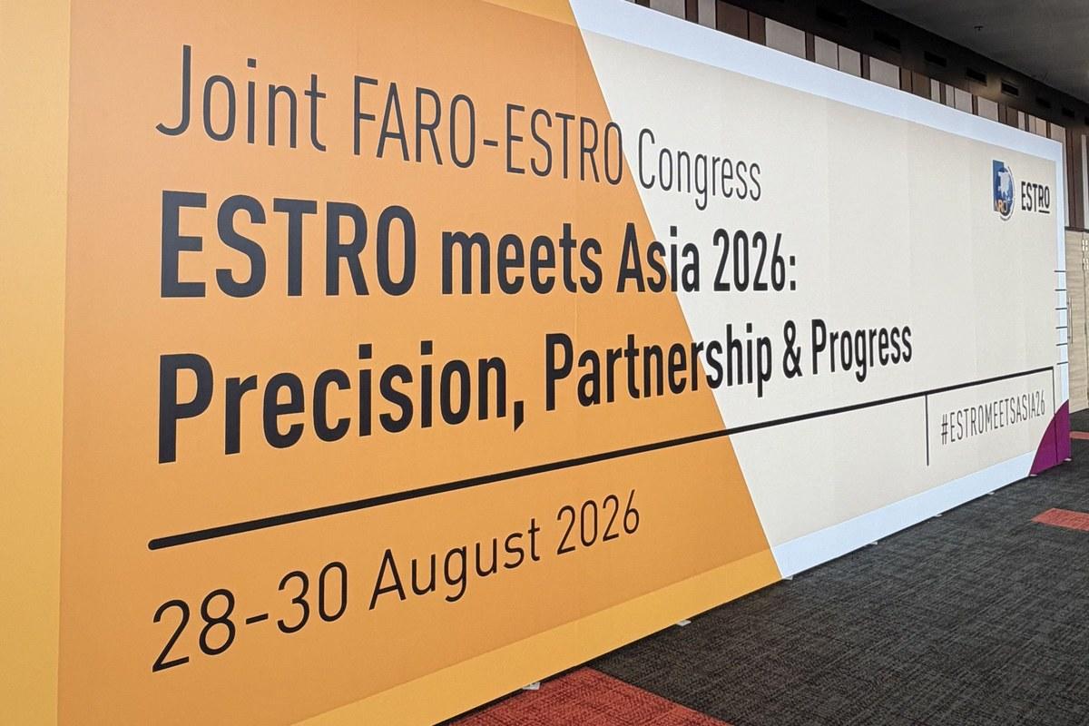 ESTRO meets Asia 2026 会場サイン