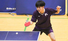 卓球部の安藤実慶選手が「第124回東京卓球新人優勝大会」男子シングルスで優勝