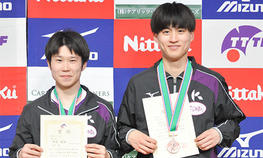 卓球部が「TOKYO OPEN 2024 第76回東京卓球選手権大会」 男子ダブルスで第3位