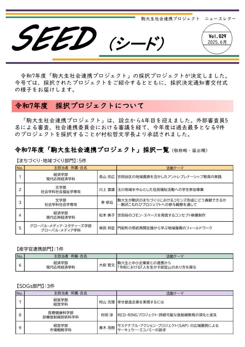https://www.komazawa-u.ac.jp/social/about/newsletter_SEED_029_2025_06_p1.jpg